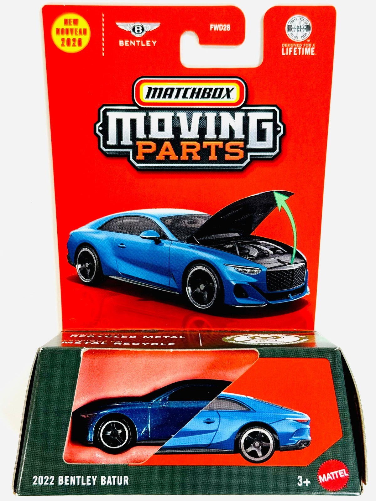 Matchbox 2026 Moving Parts Case Q 2022 Bentley Batur