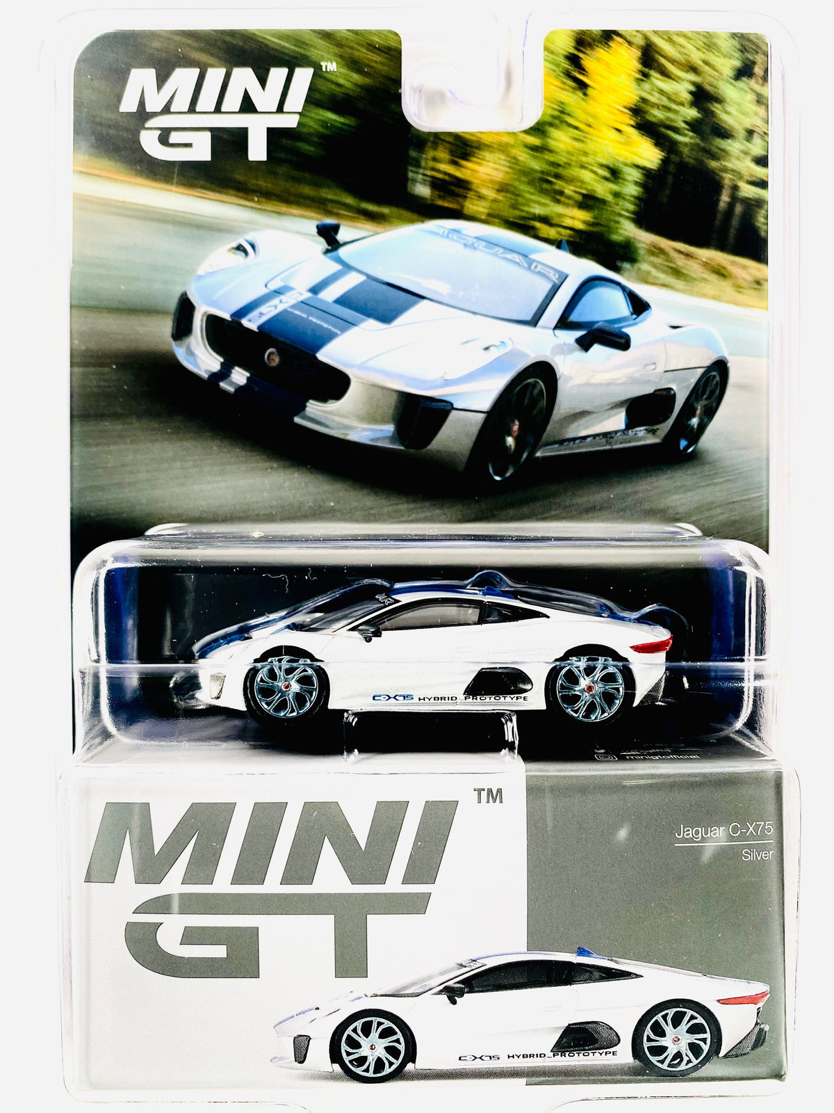 Mini GT Mijo Exclusive Jaguar C-X75 Silver #960