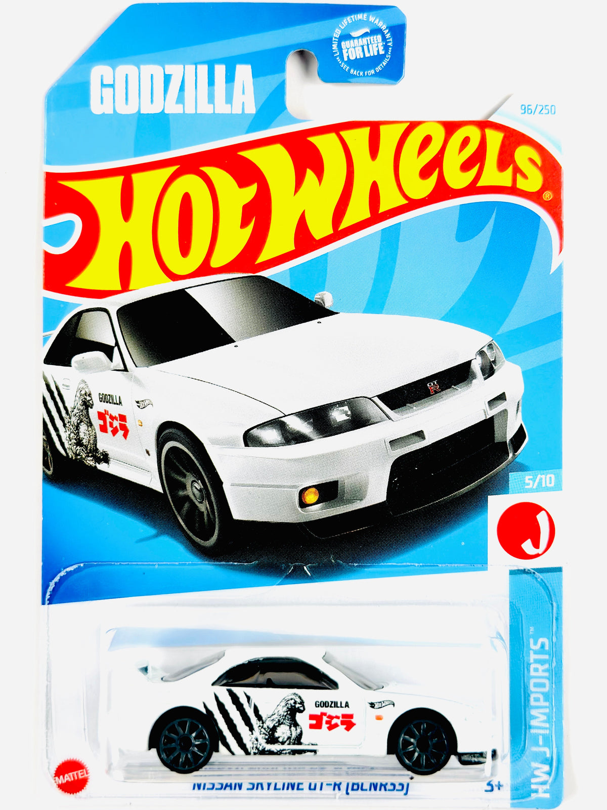 Hot Wheels Godzilla HW J-Imports Nissan Skyline GT-R (BCN33) - Damaged Card