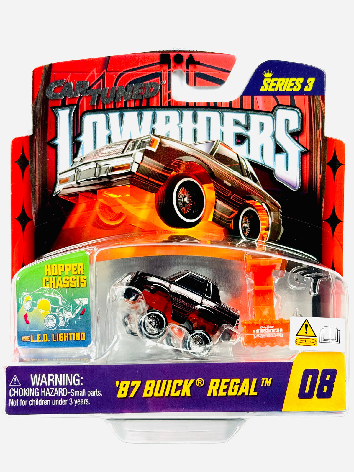 CarTuned Series 3 Lowriders Show Glow LED Light Up Chassis 1987 Buick Regal #08