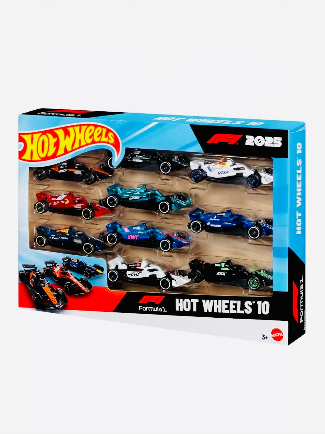Hot Wheels 2025 Formula 1 Basic F1 10-Pack