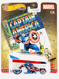 Hot Wheels 2021 Pop Culture Case L Marvel Captain America VW Volkswagen T1 Drag Bus - Damaged Card