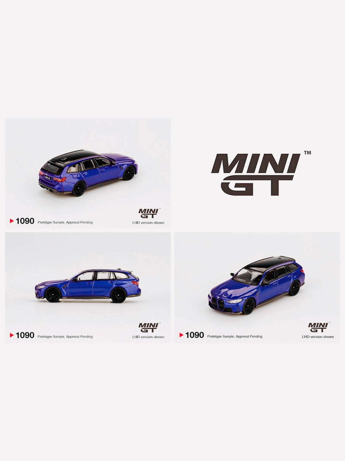 Mini GT BMW M3 Competition Touring Portimao Blue Metallic #1090