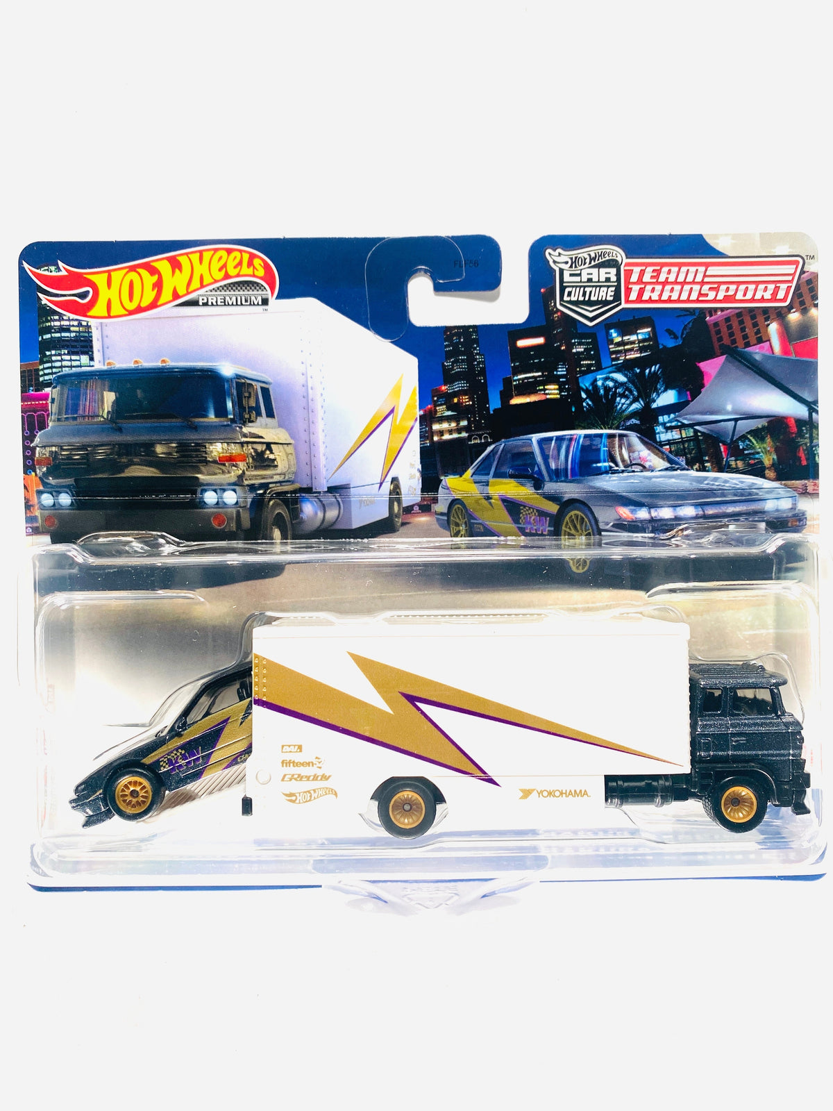Hot Wheels 2023 Team Transport Case T Nissan Silvia (S13) & Sakura Sprinter #52 - Damaged Card