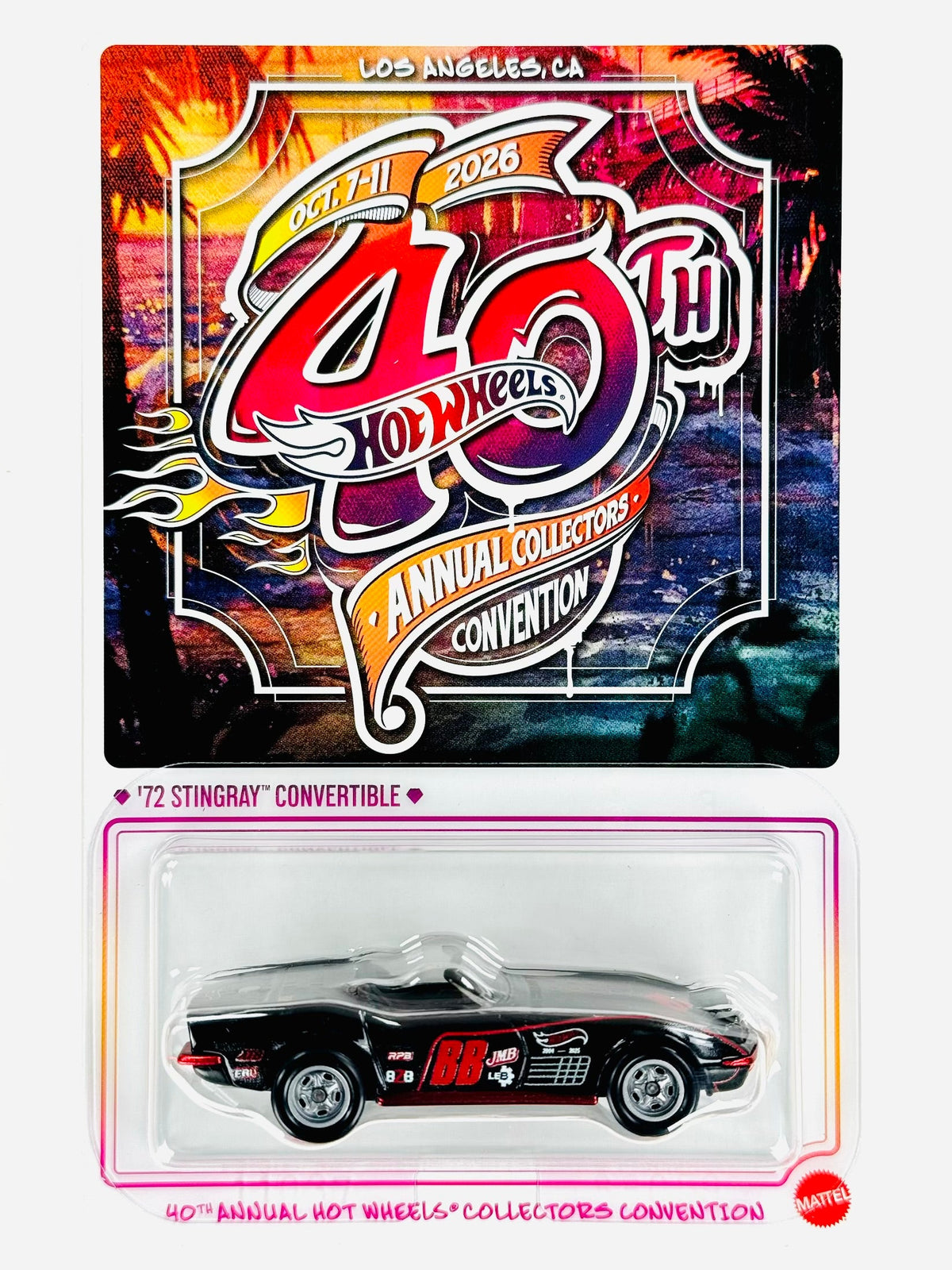 Hot Wheels 2026 40th Annual Collectors Convention Los Angeles, CA '72 Stingray Convertible Dinner Car