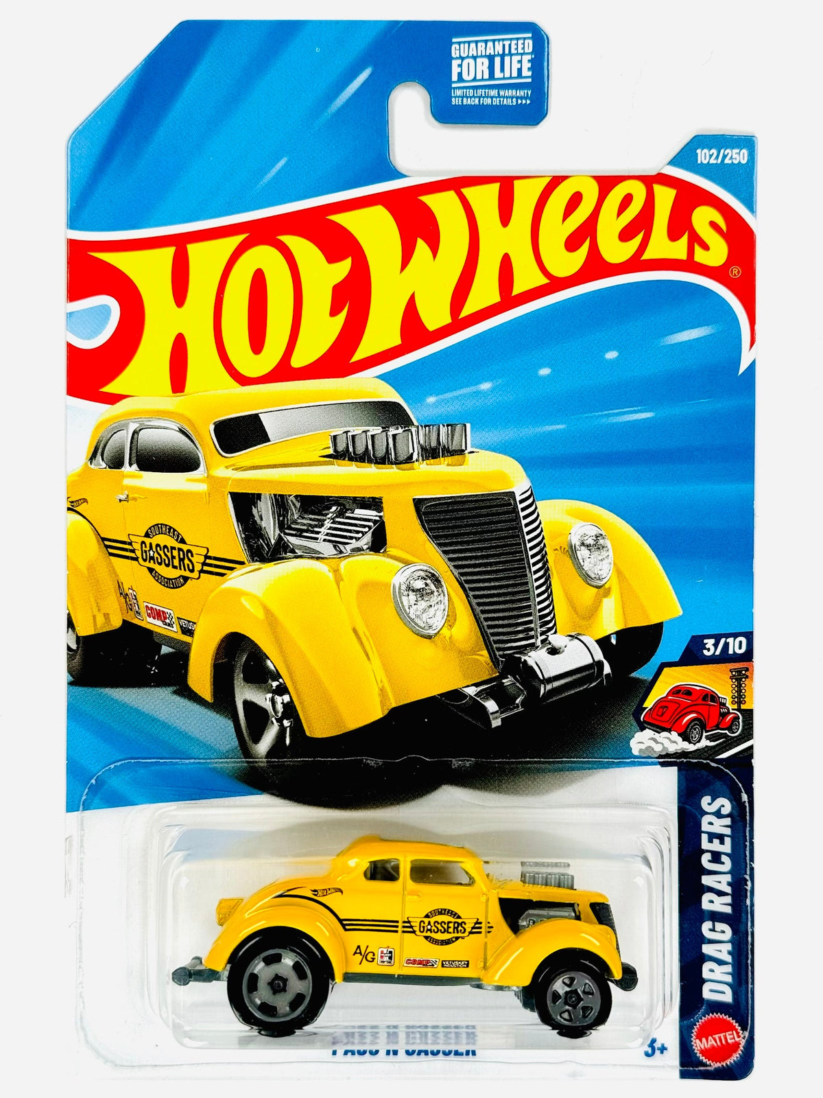 Hot Wheels Drag Racers Mooneyes Pass'n Gasser (101/250) - Damaged Card/Blister