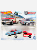 Hot Wheels 2023 Team Transport Case U '61 Impala & '72 Chevy Ramp Truck #54 - Damaged Card