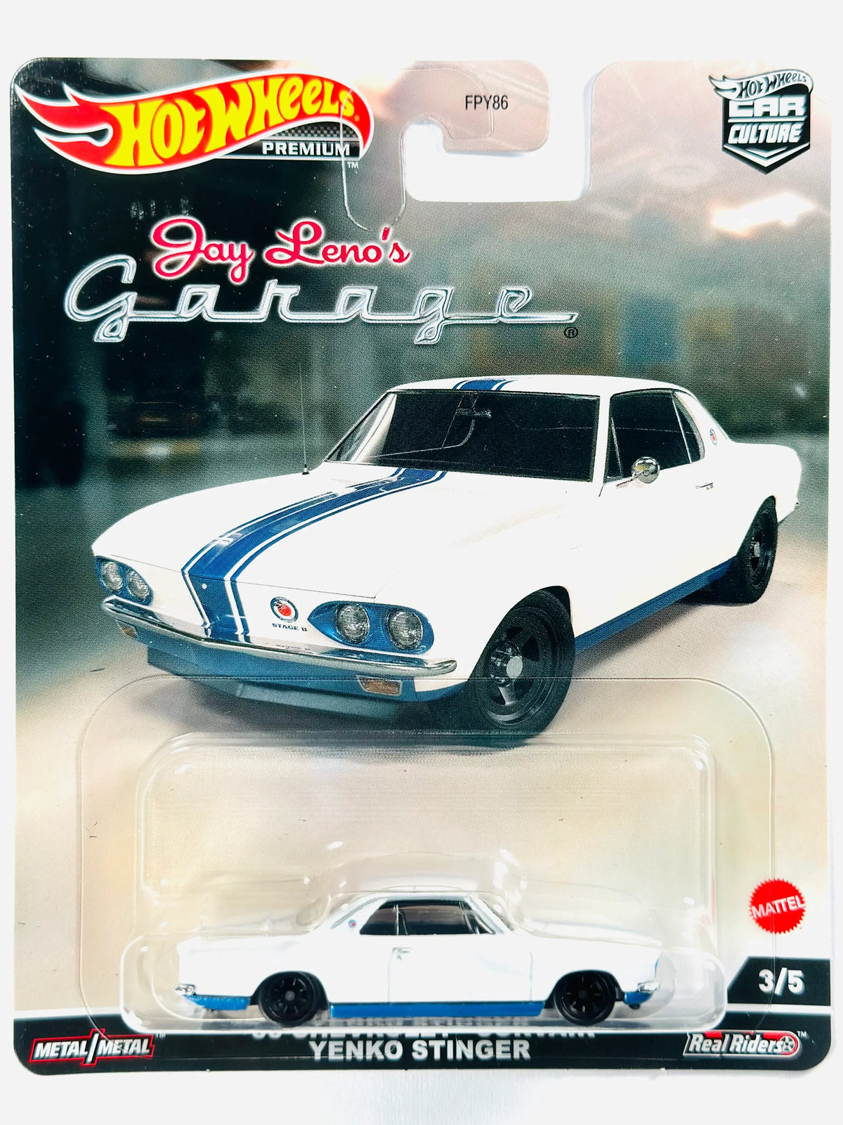 Hot Wheels 2022 Car Culture Jay Leno's Garage '66 Chevrolet Corvair Yenko Stinger - Damaged Card