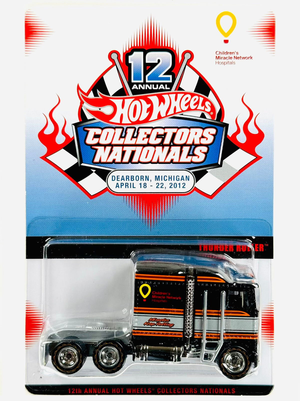 Hot Wheels 2012 12th Annual Collectors Nationals Dearborn, MI Children's Miracle Network Hospitals Thunder Roller