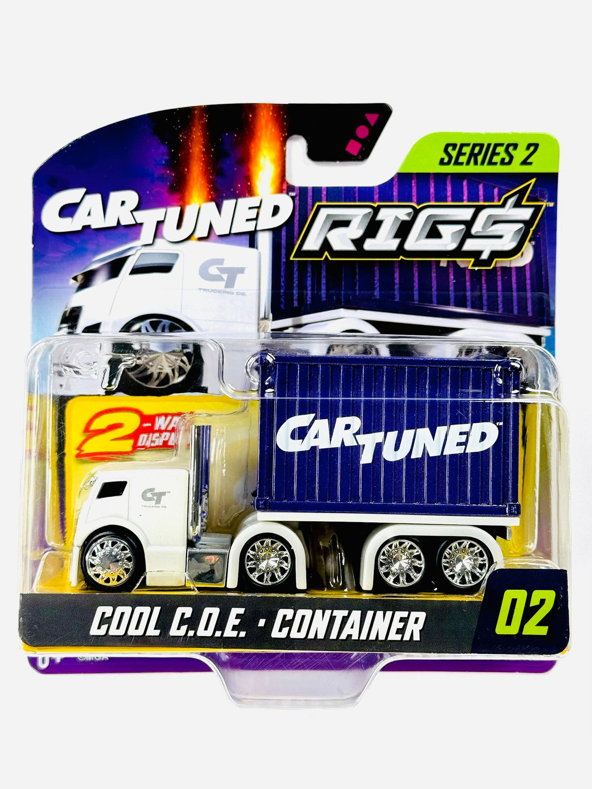 CarTuned 2026 Series 2 Container Rigs Cool COE White/Purple Container #02 - Damaged Card