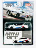 Mini GT Mijo Exclusives BMW M4 M-Preformance Alpine White #346 - Damaged Blister