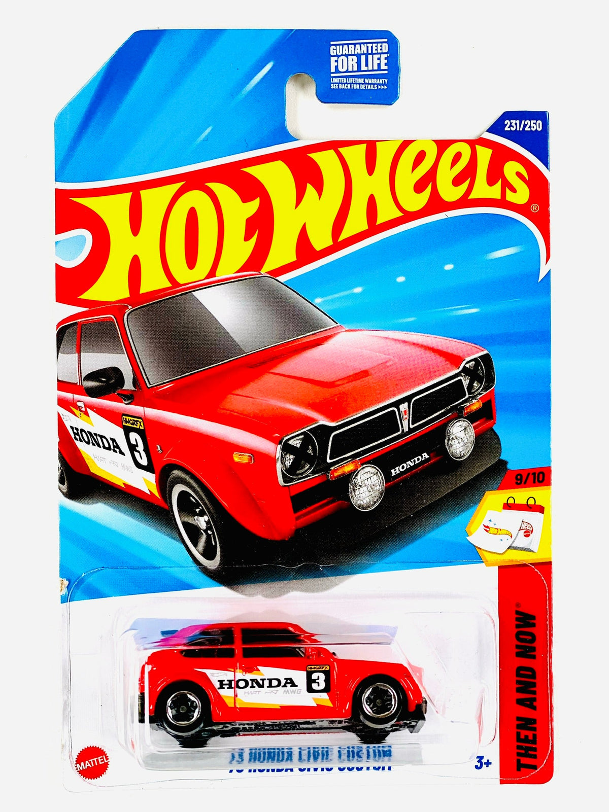 Hot Wheels Then and Now '73 Honda Civic Custom (231/250) - Damaged Card