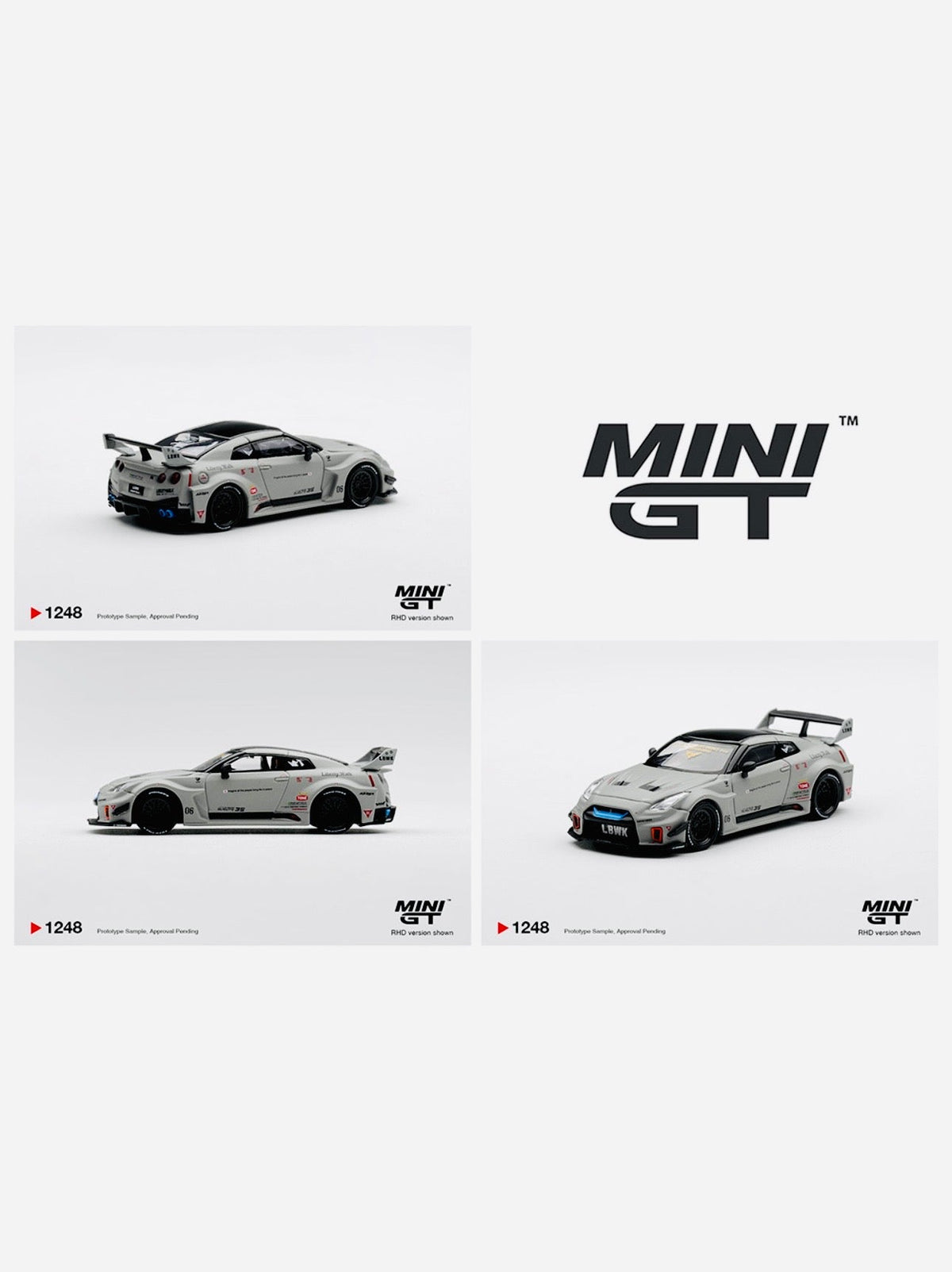 Mini GT Nissan LB Silhouette Works GT 35GT RR Ver.1 Matt Grey #1248