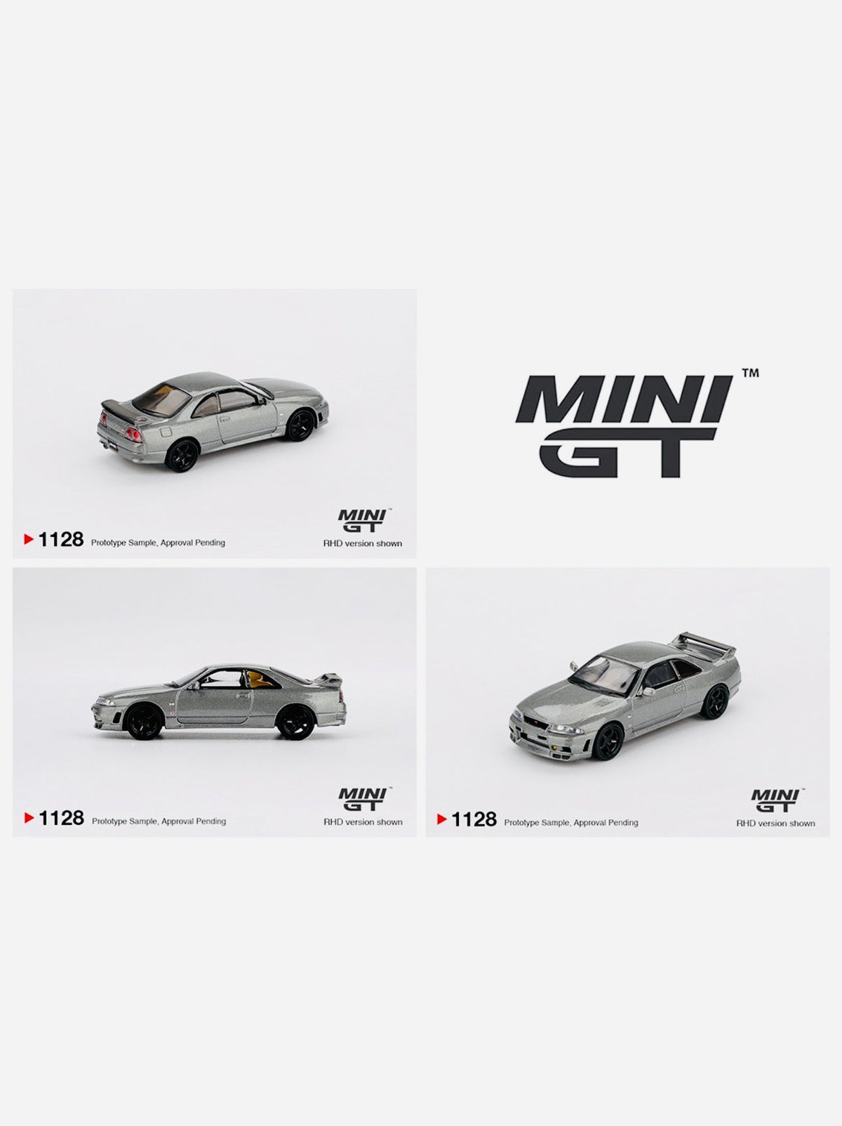 Mini GT Nissan Skyline GTR Dark Metal Gray Nismo BCNR33 CRS Version #1128