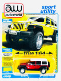 Auto World Sport Utility 2017 Jeep Jk Wrangler Chief Edition Acid Yellow Chase - Damaged Card