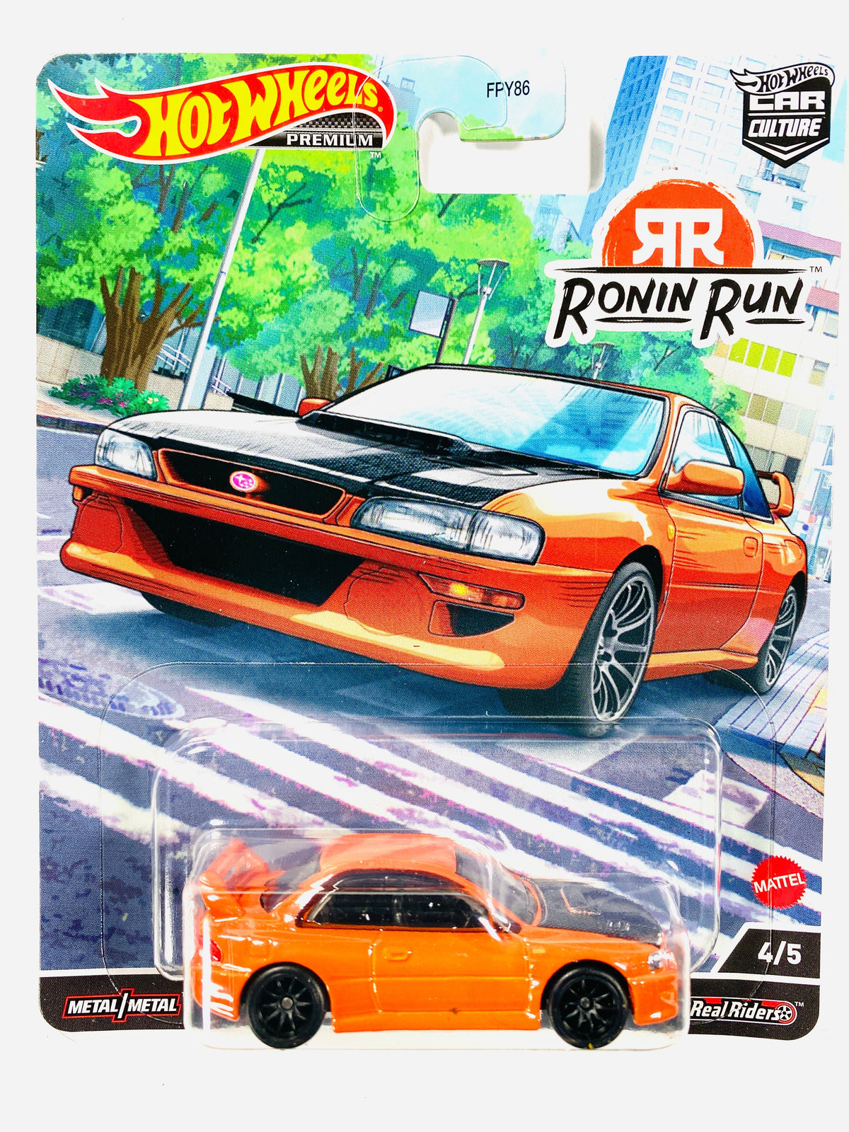 Hot Wheels 2022 Car Culture Ronin Run Subaru Impreza 22B-STi Version