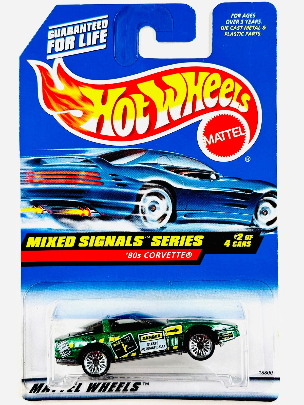 Hot Wheels 1998 Mixed Signal Series '80s Corvette - Damaged Card