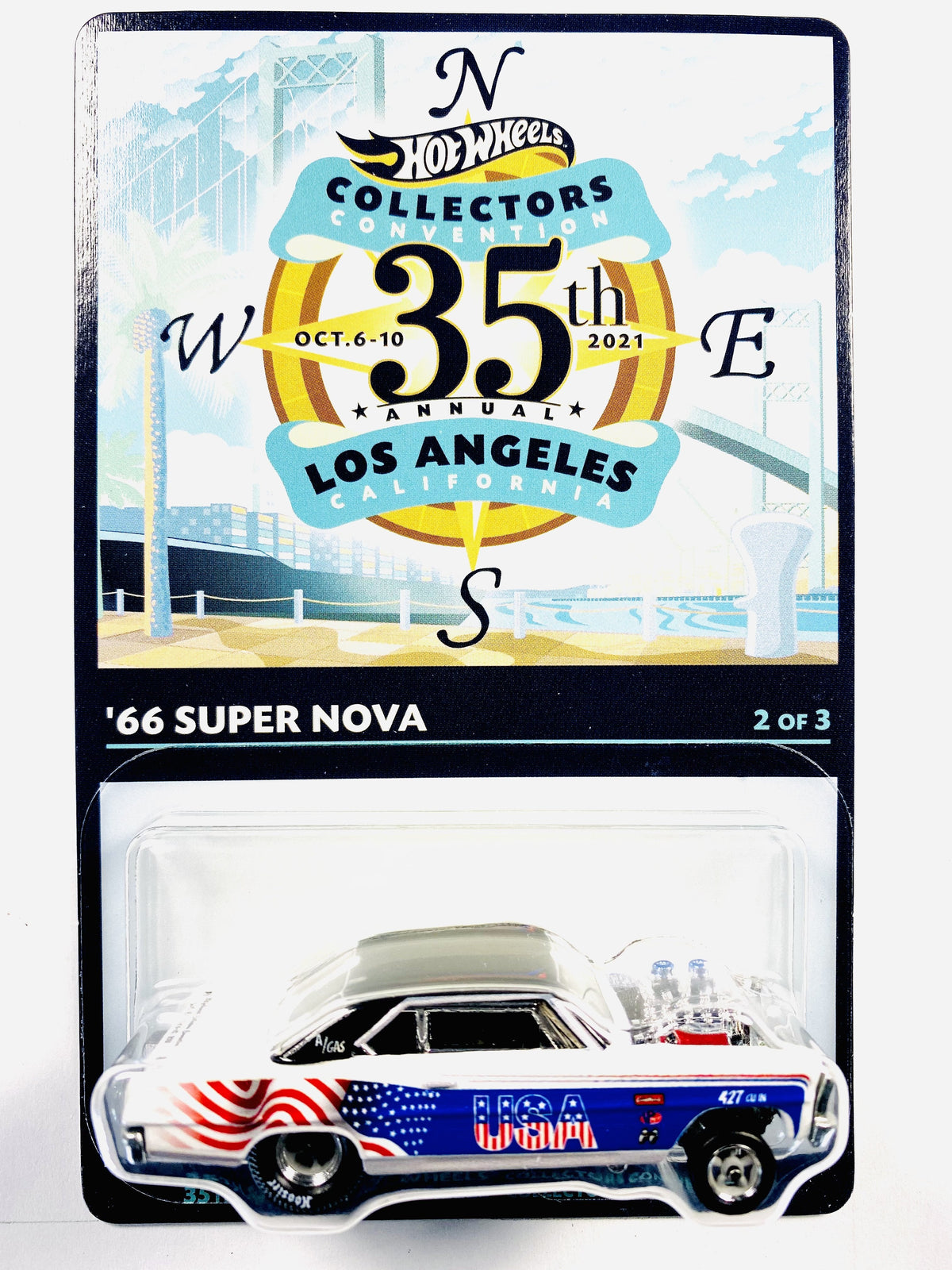 Hot Wheels 2021 35th Annual Collectors Convention Los Angeles '66 Super Nova Gasser