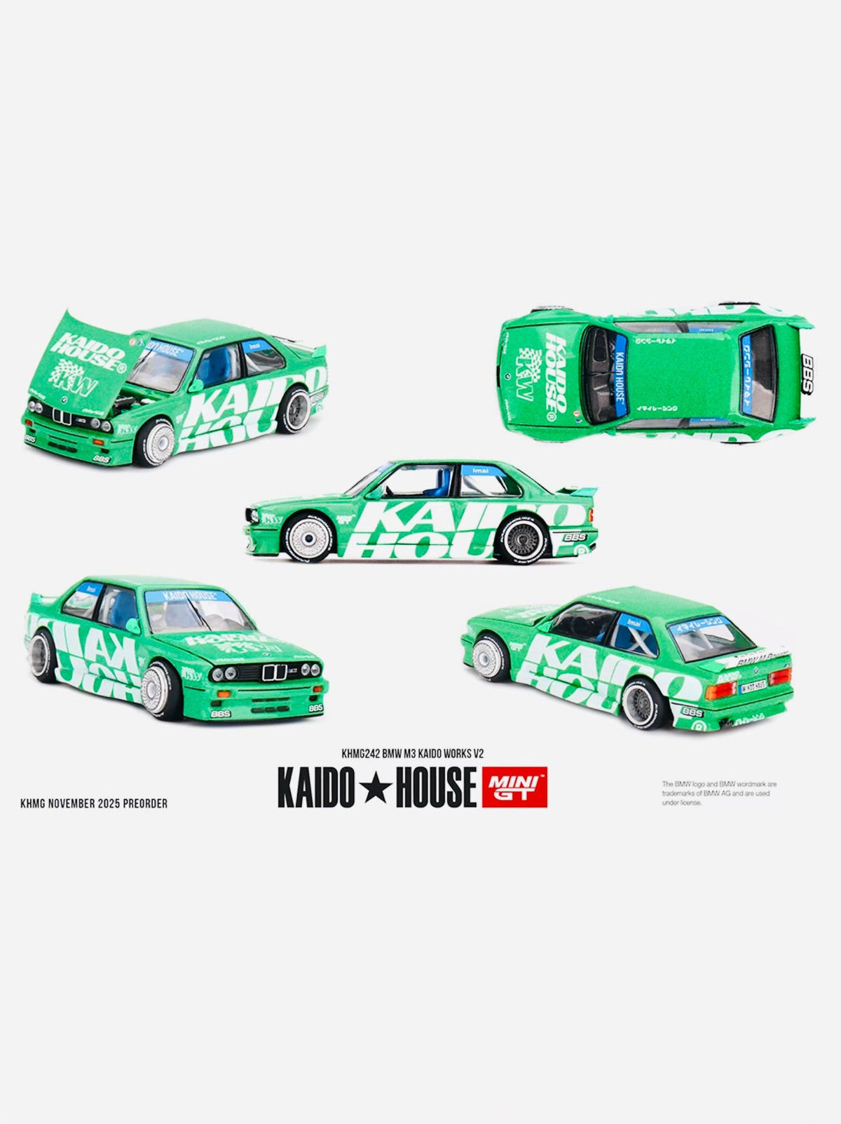 Mini GT x Kaido House Collab Factory Sealed BMW M3 Kaido Works V2 Green #242