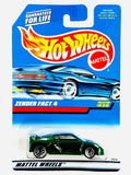 Hot Wheels 1998 Collectors Zender Fact 4 - Damaged Card/Yellow Blister