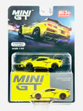 Mini GT Mijo Exclusives Chevrolet Corvette Z06 Accelerate Yellow #441 - Damaged Blister
