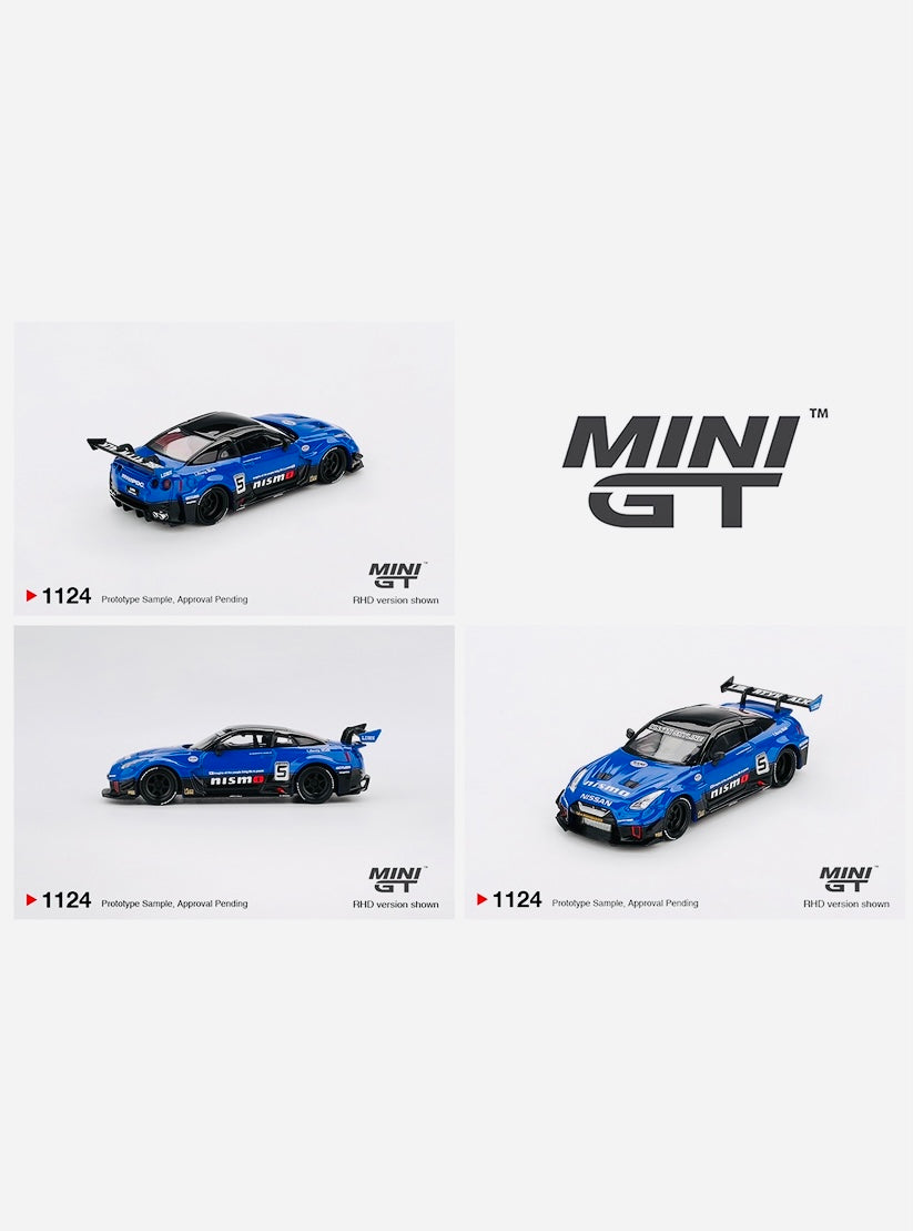 Mini GT Mijo Exclusive LB-Silhouette Works GT Nissan 35GT-RR V2 Blue #1124