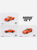 Mini GT Porsche 911 Carrera RS 2.7 Tangerine with Black Livery #1142