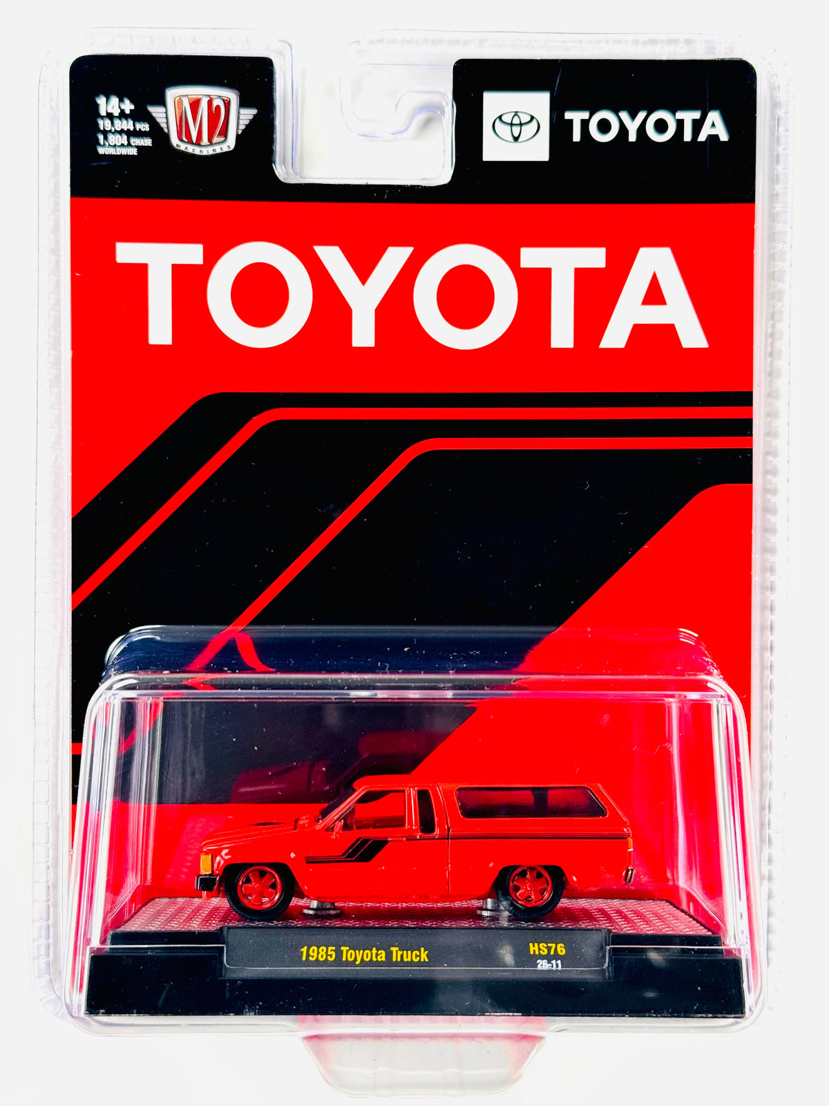 M2 Machines Hobby Exclusive 1985 Toyota Truck w/ Camper Shell Red Chase