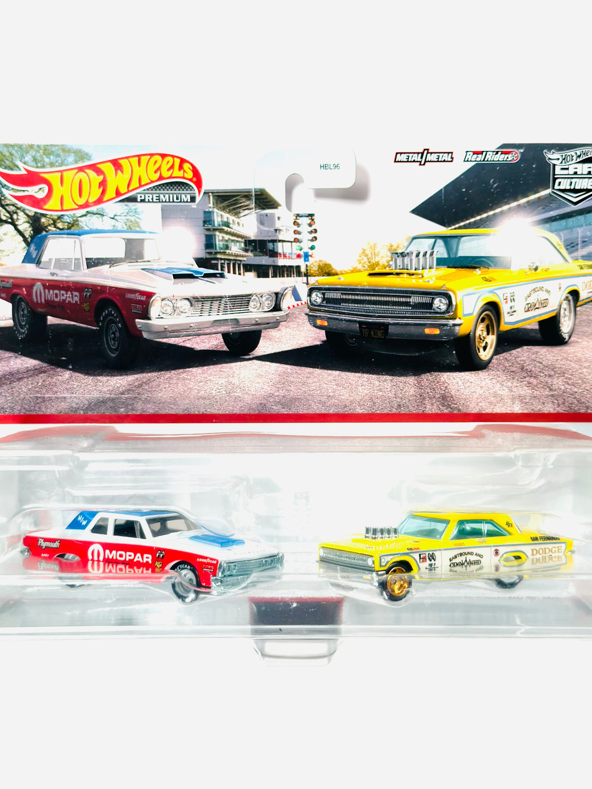 Hot Wheels 2023 Target Exclusive 2 Pack '63 Plymouth Belvedere 426 Wedge & '65 Dodge Coronet - Damaged Card/Blister