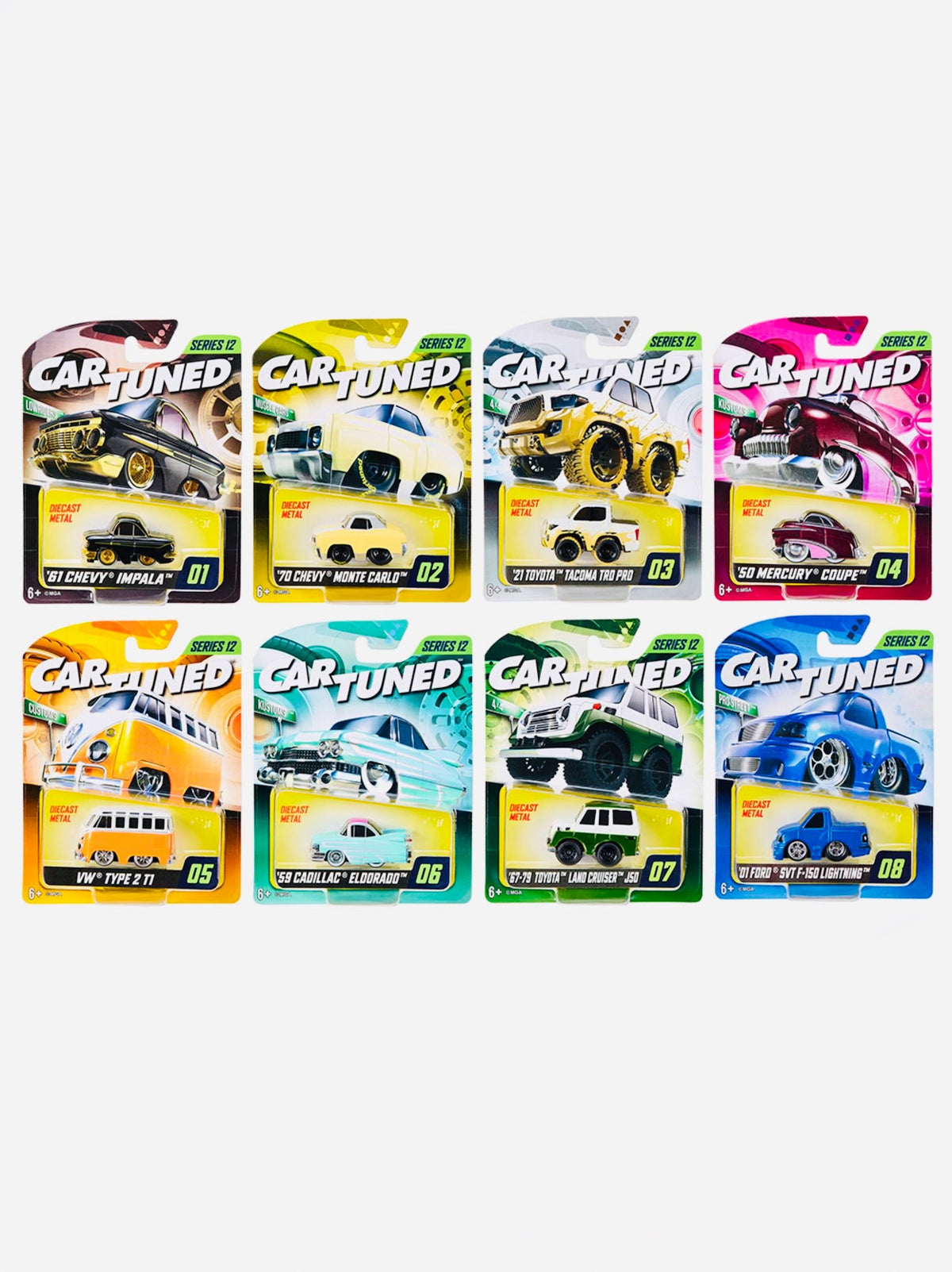 CarTuned 2026 Series 12 Mainline Assortment Factory Sealed Assortment Case (8 Cars)