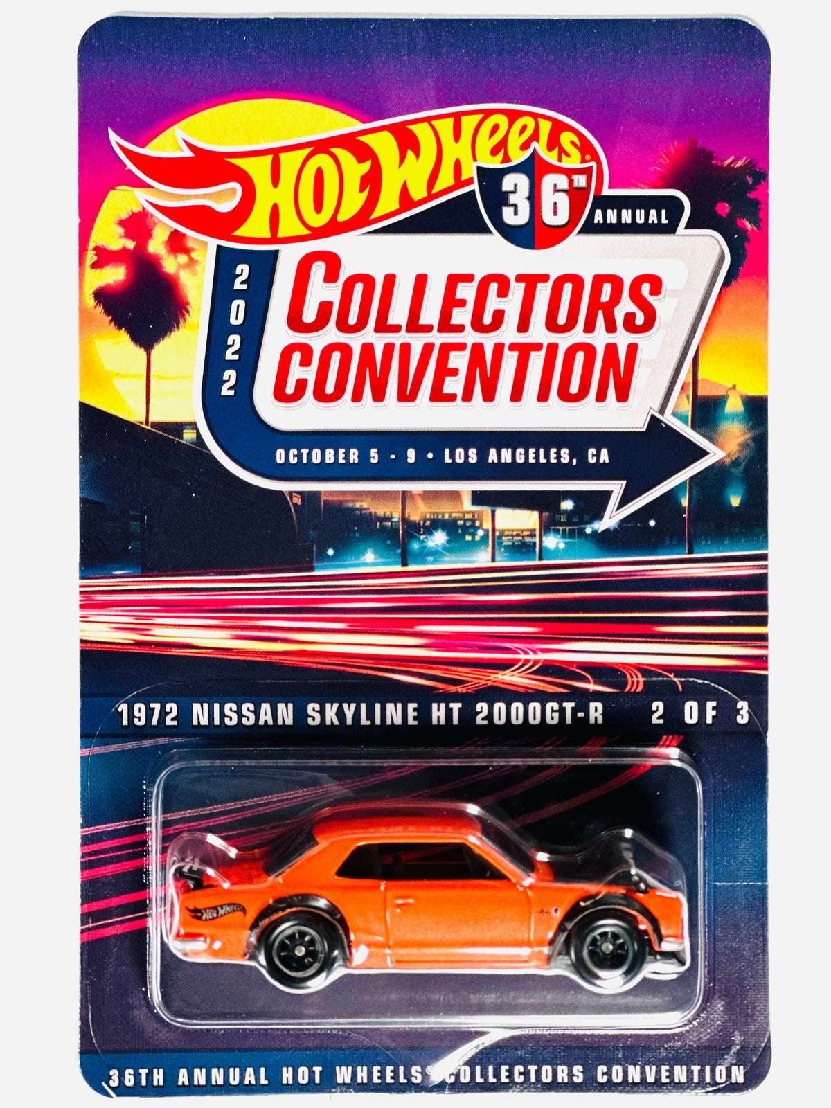 Hot Wheels 2022 36th Annual Collectors Convention Los Angeles 1972 Nissan Skyline HT 2000 GT-R (2 of 3)