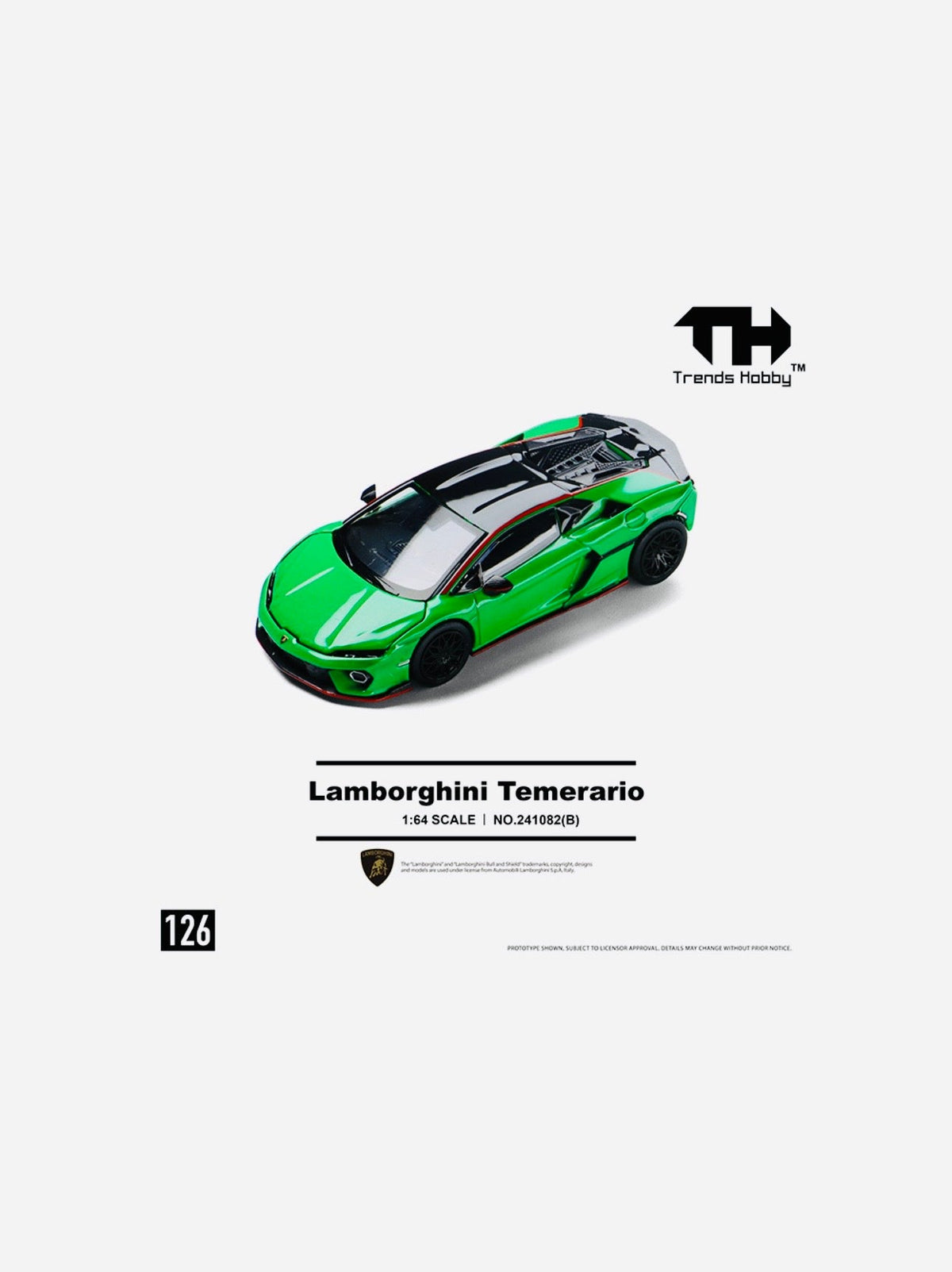 Trends Hobby Factory Sealed Lamborghini Temerario Green