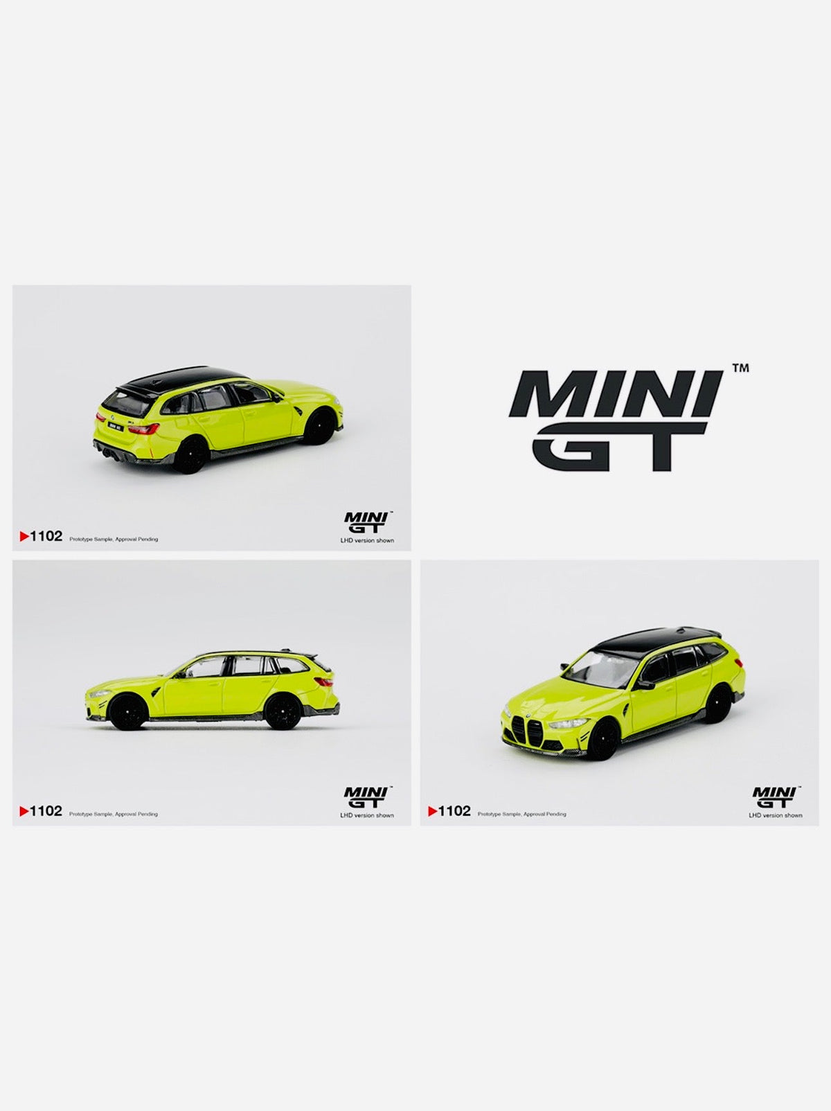 Mini GT BMW M3 M Performance Touring Sao Paulo Yellow #1102