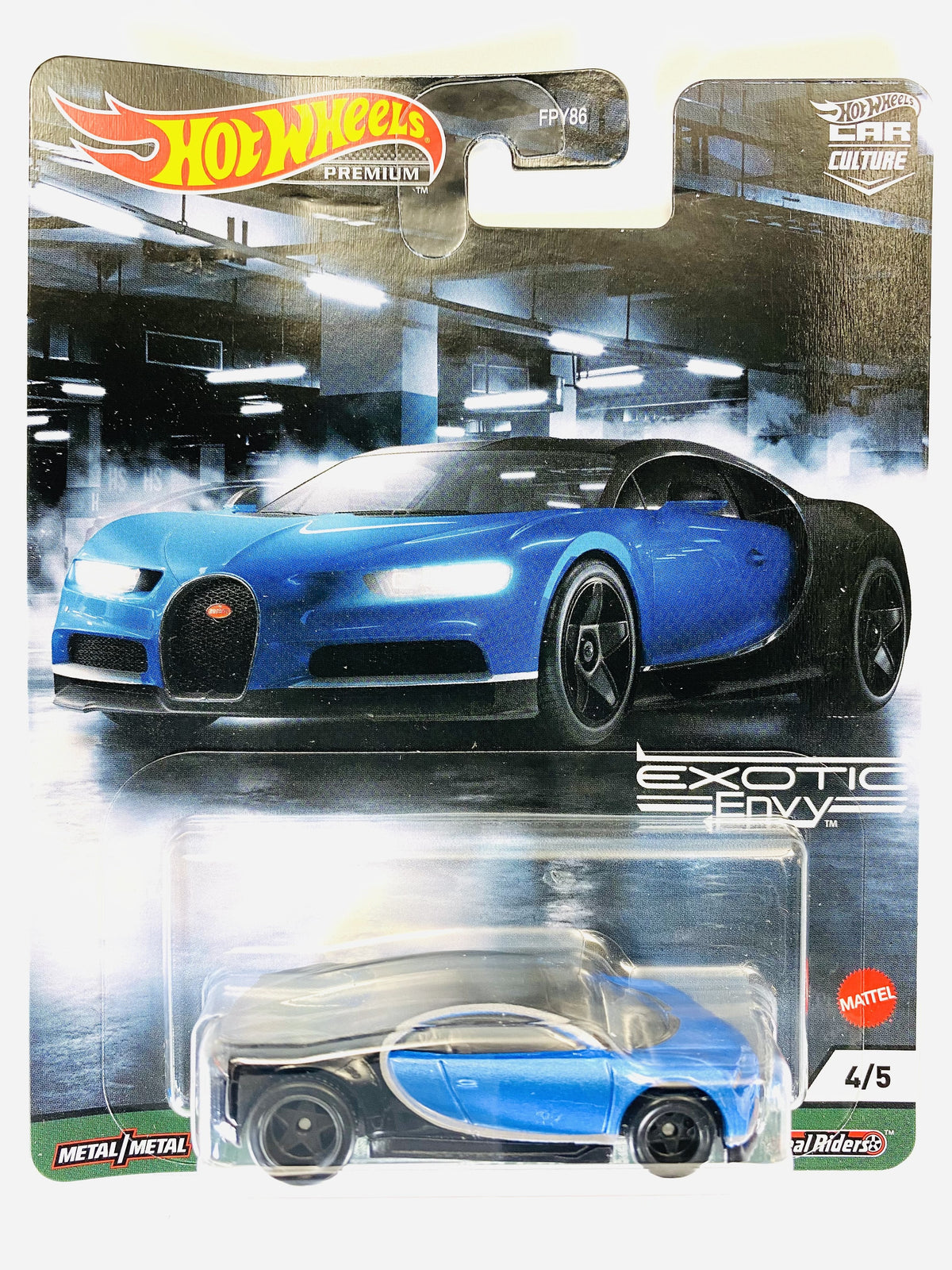 Hot Wheels 2021 Car Culture Exotic Envy '16 Bugatti Chiron - Damaged Card/Blister