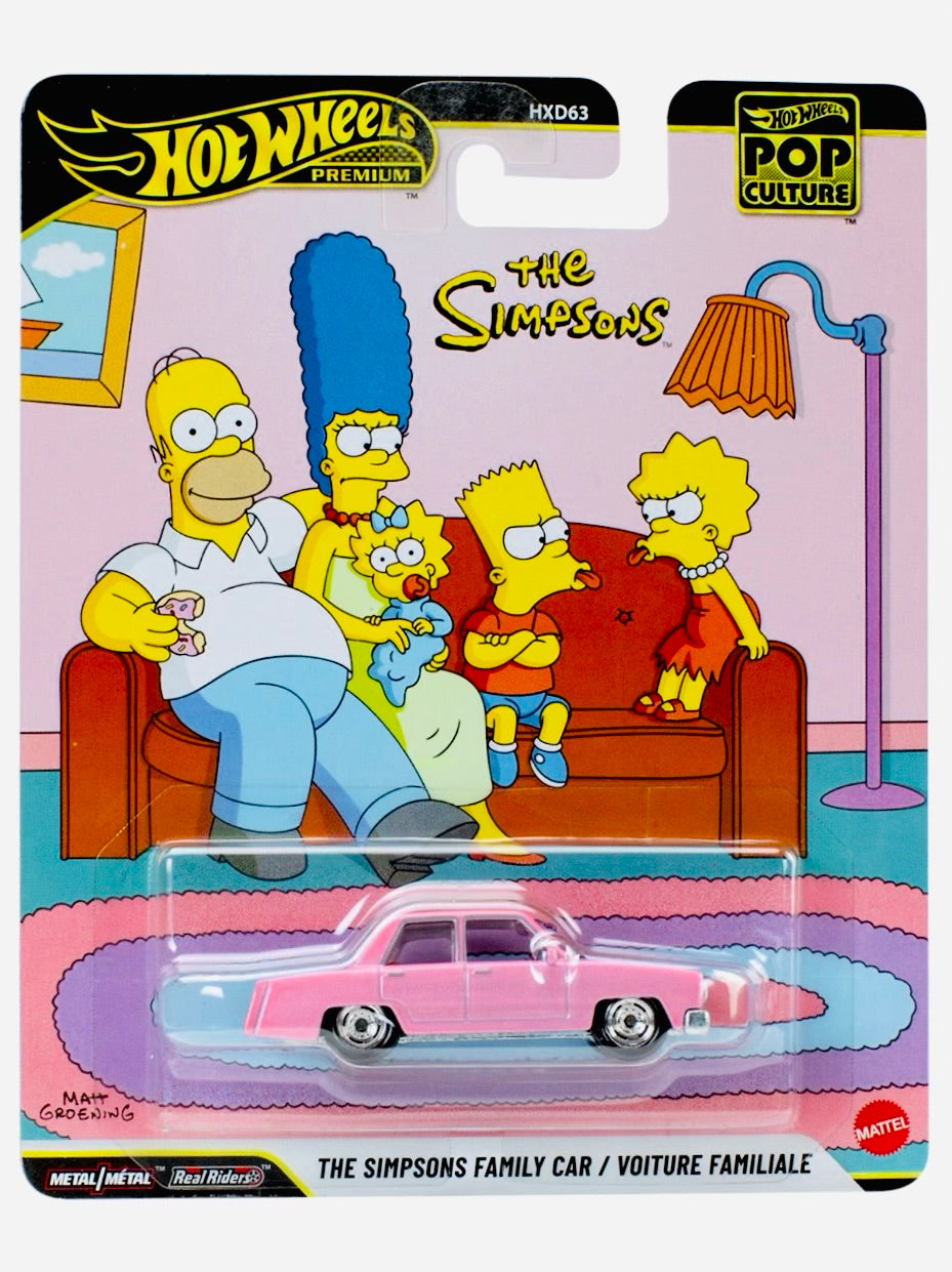 Hot Wheels 2026 Pop Culture Case S The Simpsons Family Car - Damaged Card