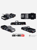 Mini GT x Kaido House Collab Factory Sealed Chevrolet Silverado Dually Hot Rod V1 Flat Black #236