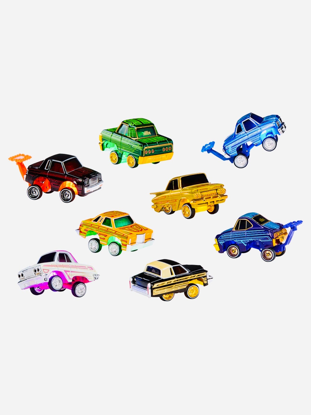 CarTuned 2026 Series 3 Lowriders Show Glow LED Light Up Chassis Assortment (8 cars)
