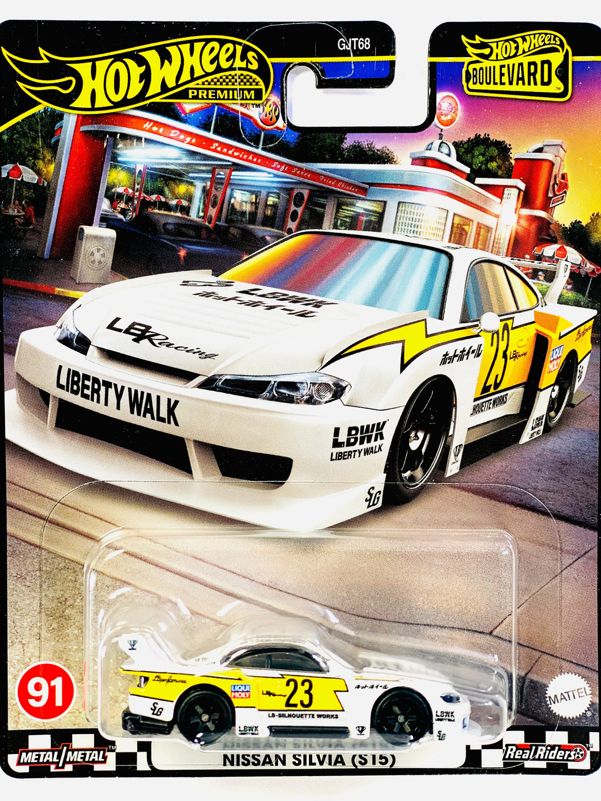 Hot Wheels 2024 Boulevard LB Super Silhouette Nissan Silvia (S15) #91 - Damaged Card
