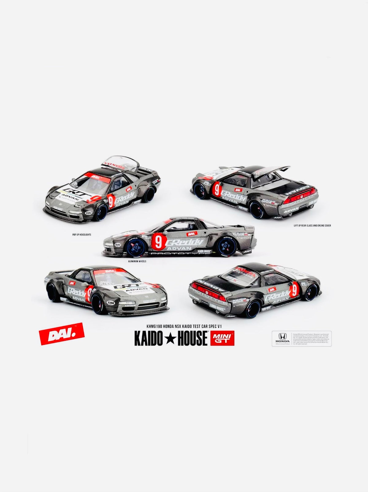 Mini GT x Kaido House Collab Factory Sealed Honda NSX Kaido Test Car Spec V1 #190