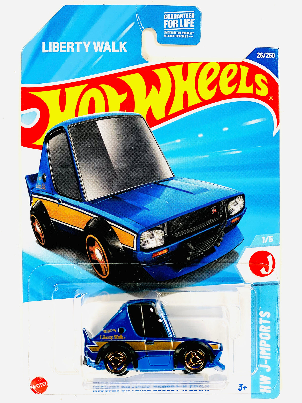 Hot Wheels 2025 HW J-Imports Nissan Skyline 2000GTR LBWK - Damaged Card