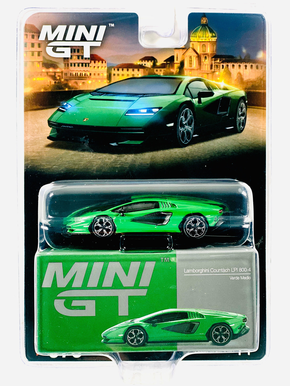 Mini GT Mijo Exclusive Lamborghini Countach LPI 800-4 Verde Medio #976