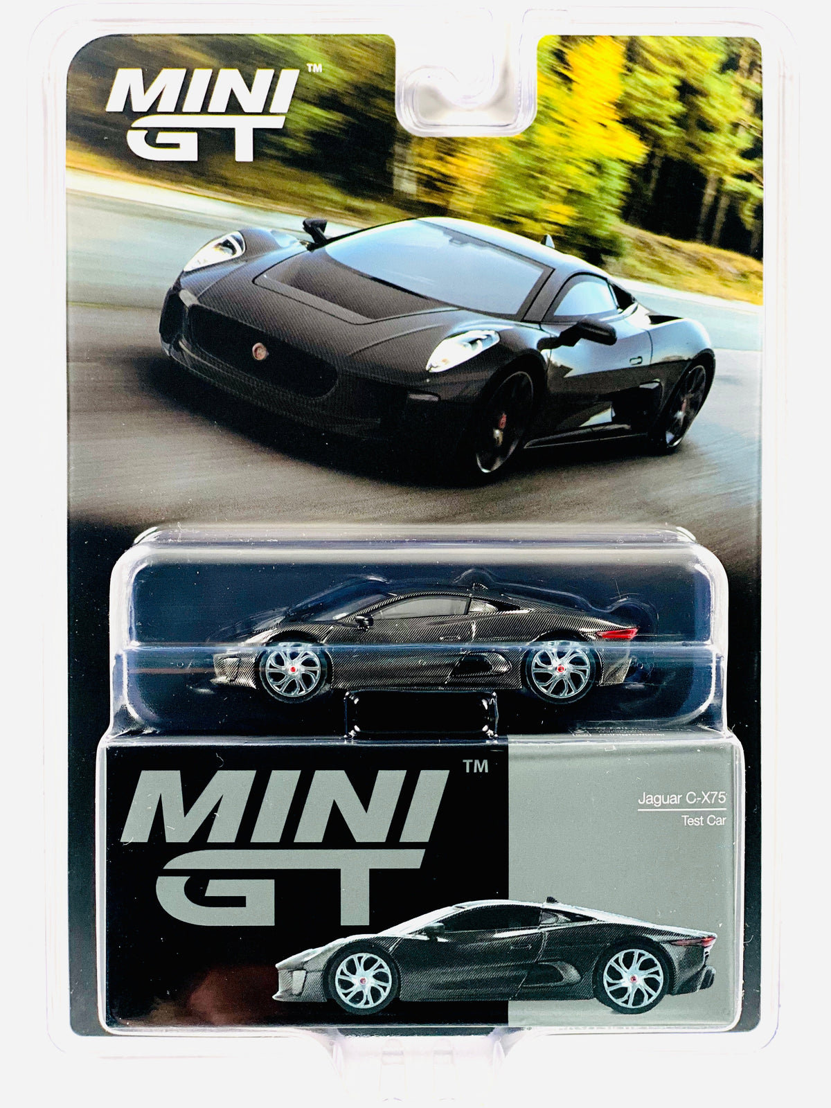 Mini GT Mijo Exclusive Jaguar C-X75 Test Car Black #997