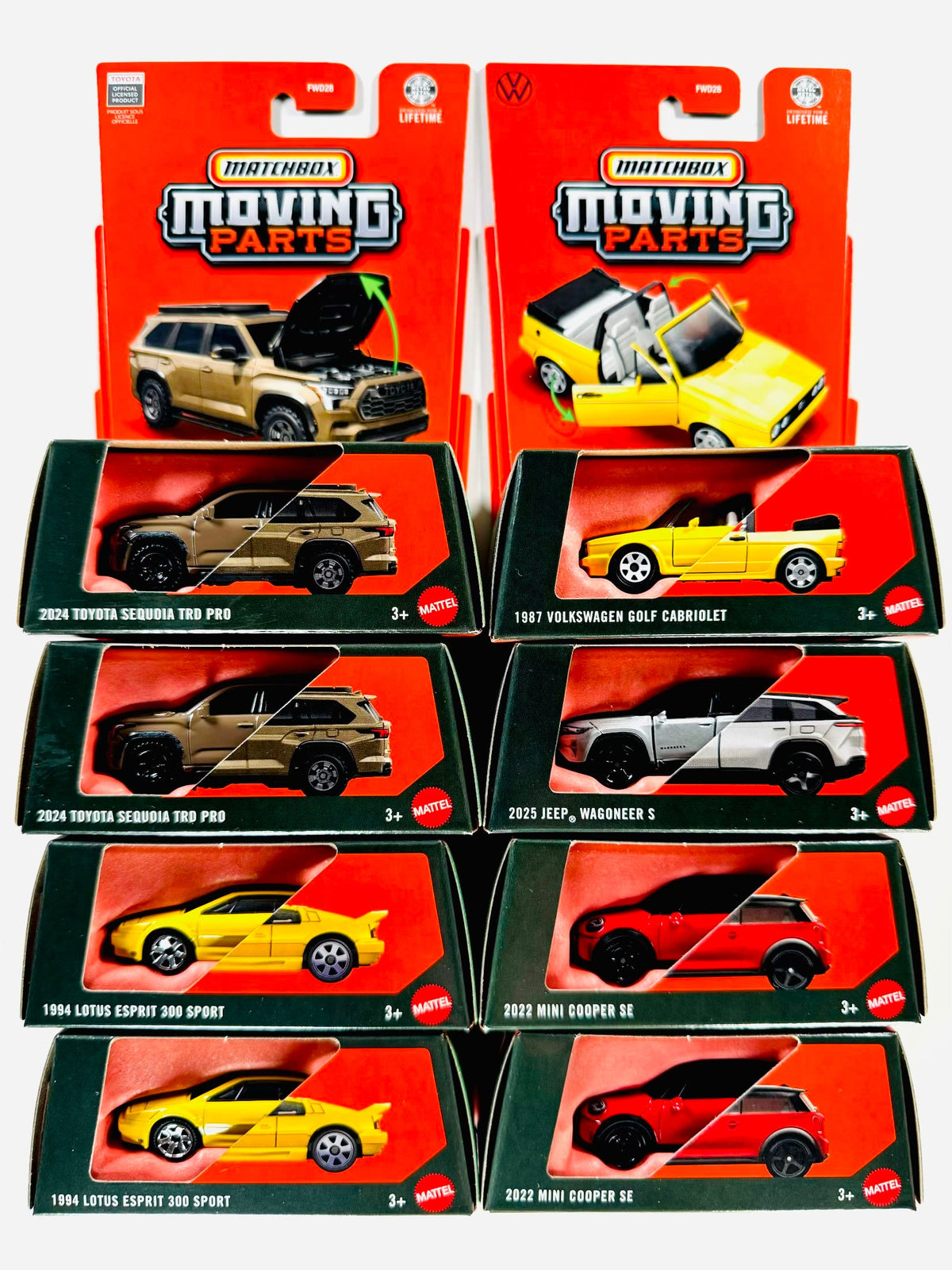 Matchbox 2026 Moving Parts Mix 3 Factory Sealed Case L (8 Cars)
