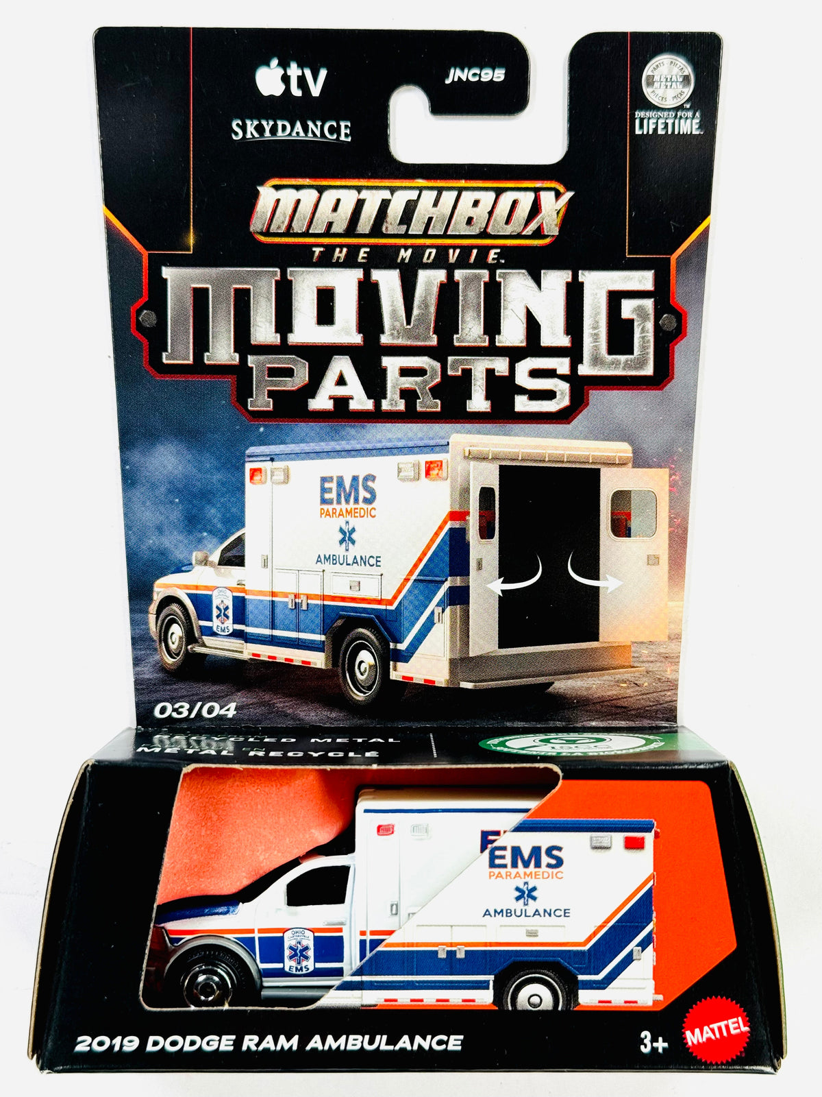 Matchbox 2026 The Movie Moving Parts Case A 2019 Dodge Ram Ambulance