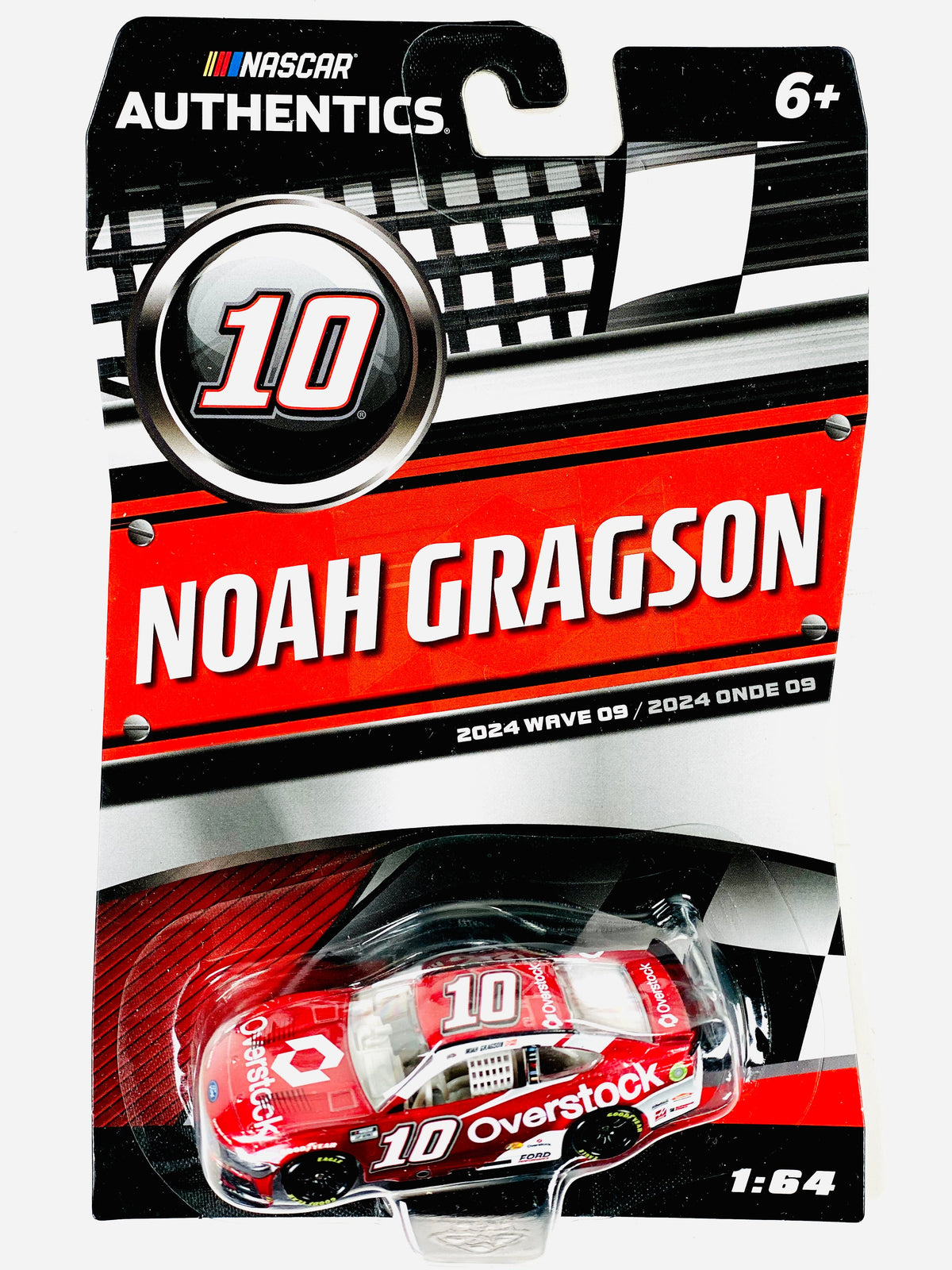 NASCAR Authentics Noah Gragson #10 Overstock - Damaged Card