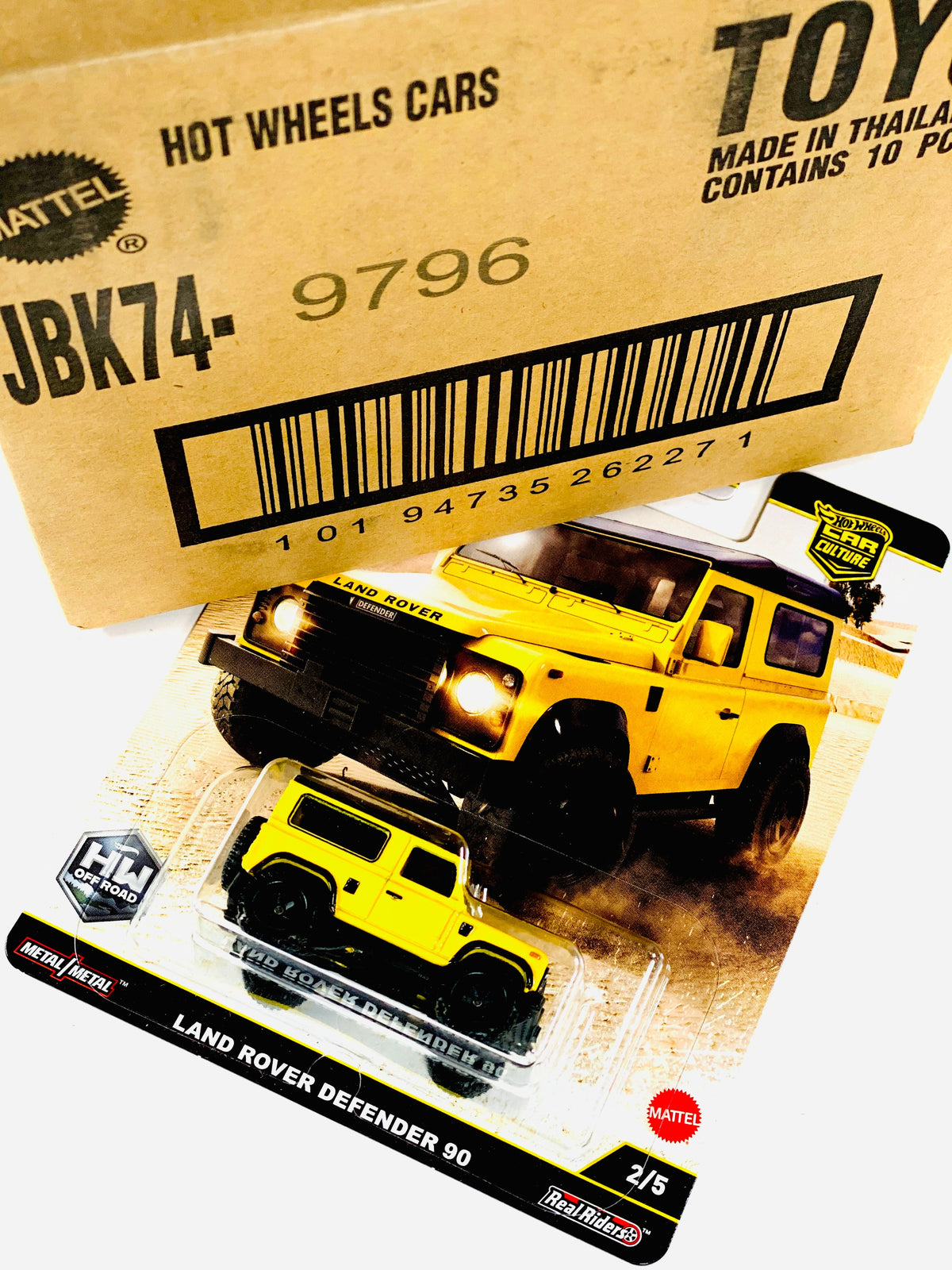 Hot Wheels 2025 Car Culture Land Rover Defender 90 Factory Sealed Solid Pack (10 Cars)