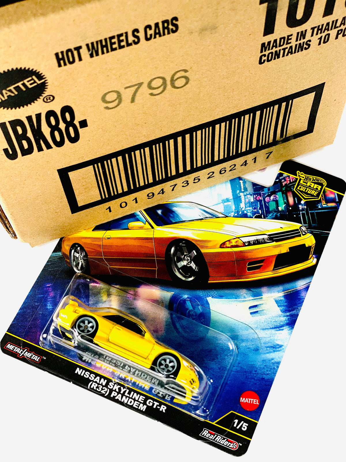 Hot Wheels 2025 Car Culture Nissan Skyline GT-R (R32) Pandem Factory Sealed Solid Pack (10 Cars) - Damaged Box