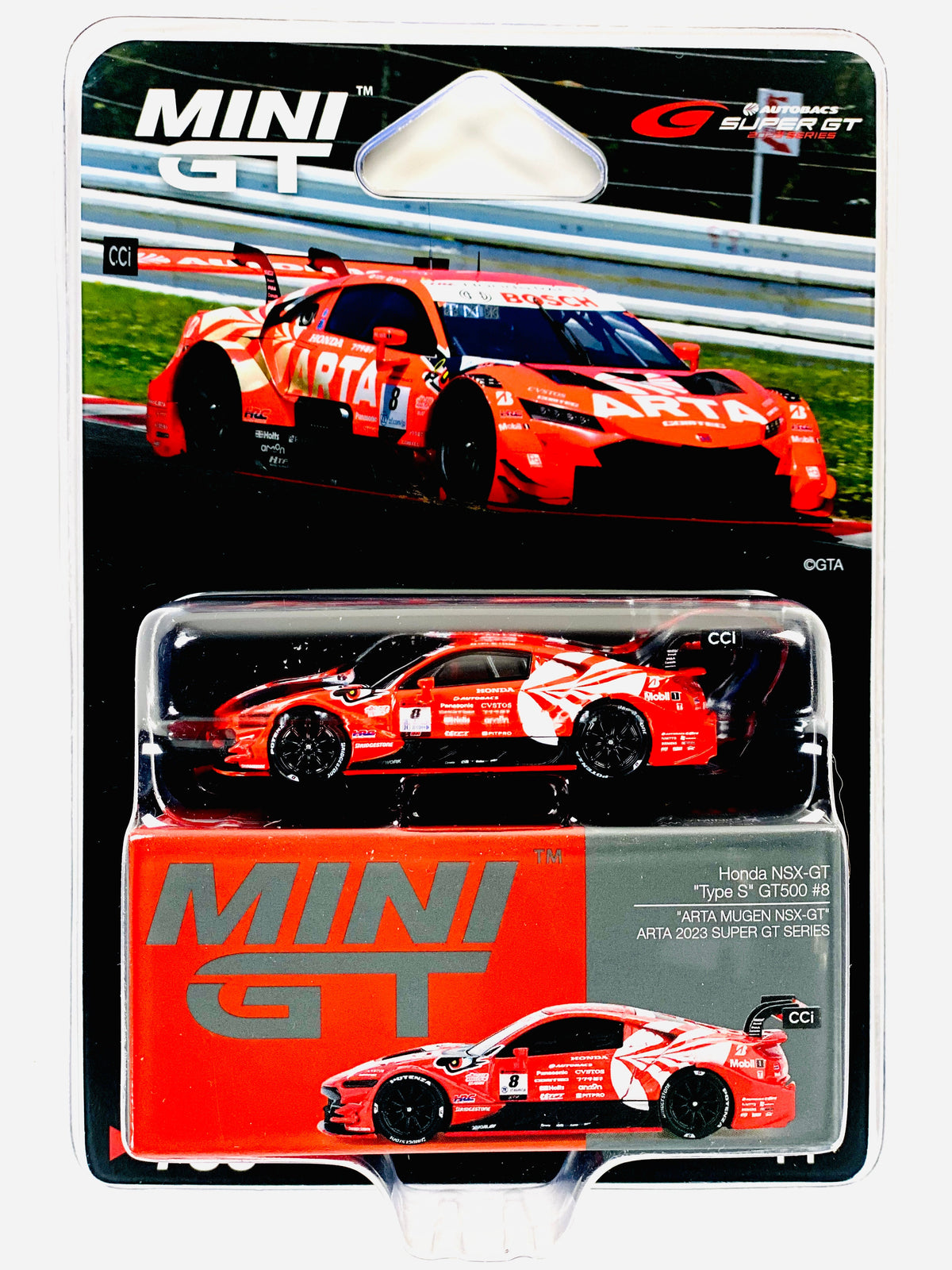 Mini GT Japan Exclusive Honda NSX-GT “Type S” GT500 #8 “ARTA MUGEN NSX-GT ” ARTA 2023 SUPER GT Series #786