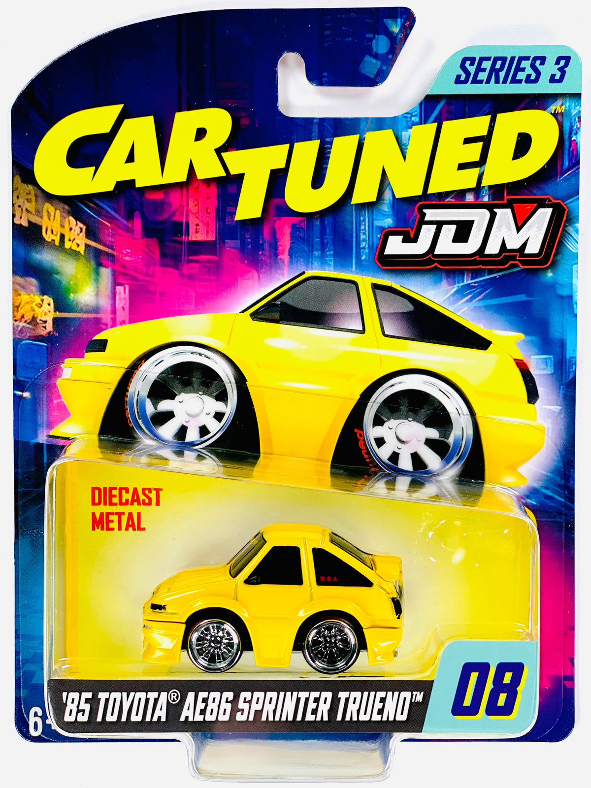 CarTuned  Series 3 JDM Tuners '85 Toyota AE86 Sprinter Treuno #08 - Damaged Card/Blister