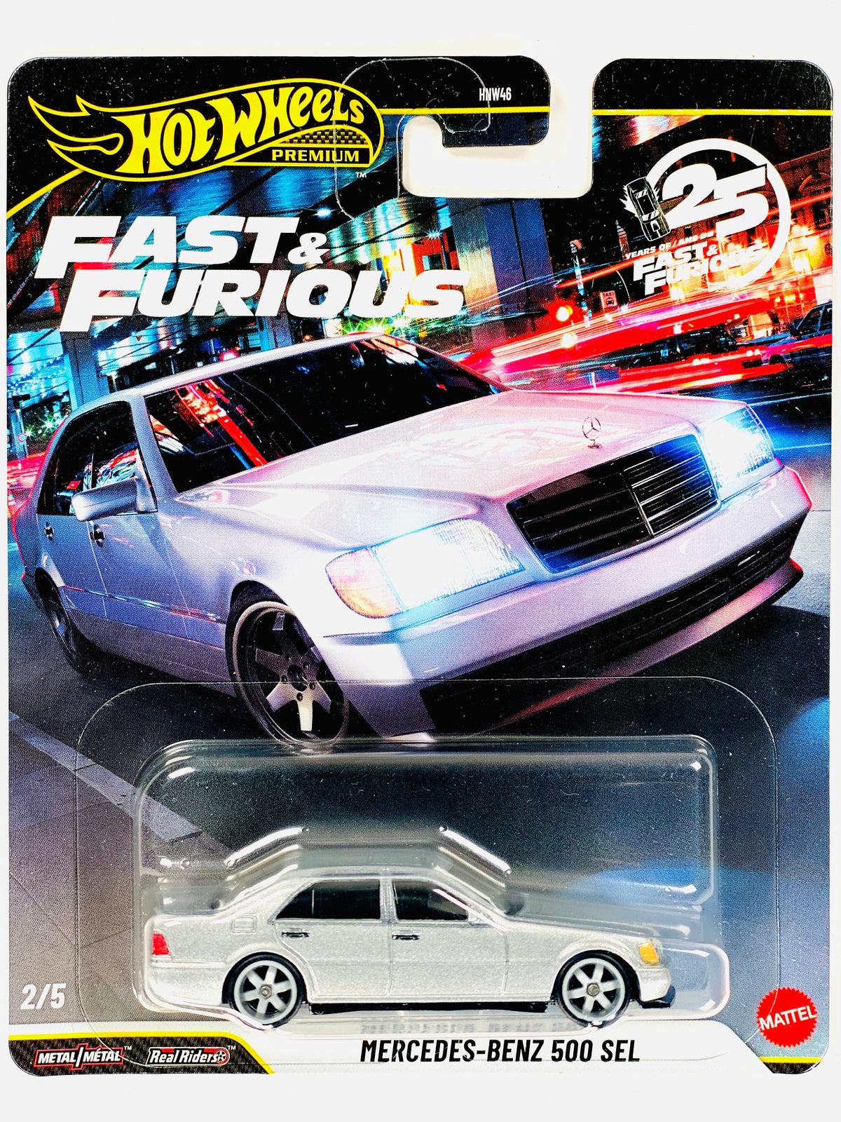 Hot Wheels 2026 Fast & Furious 25th Anniversary Case N Mercedes-Benz 500 SEL